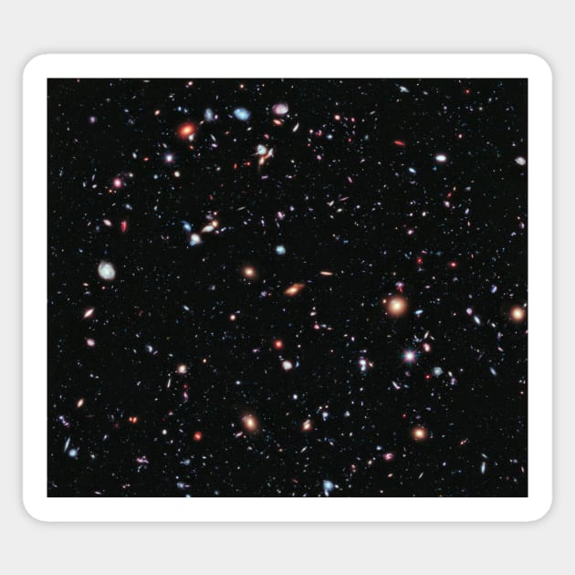 Hubble eXtreme Deep Field (C041/7504) Sticker by SciencePhoto